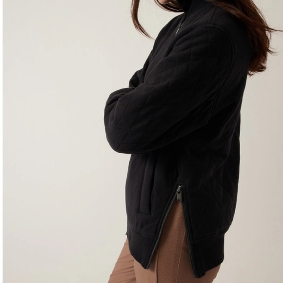 Athleta Retroplush Oversized Bomber Jacket - Picture 5 of 6